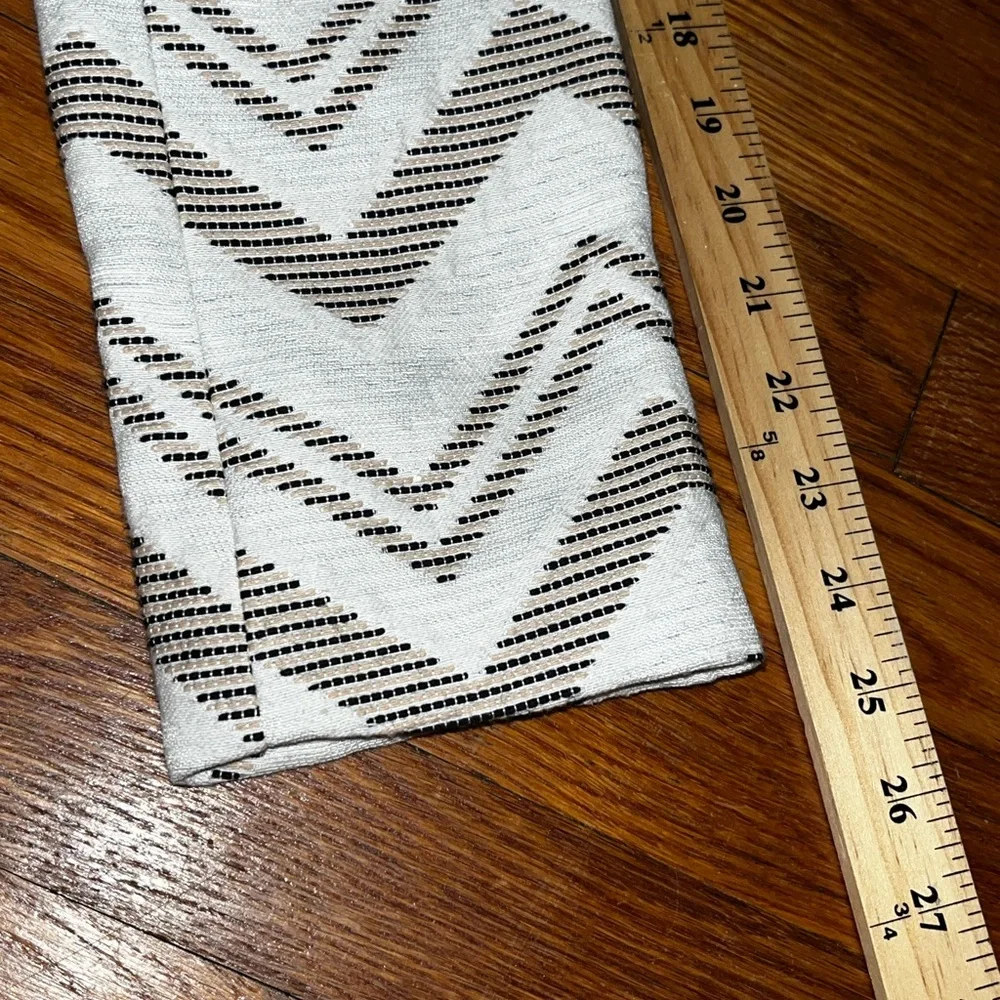NWT 1. State blazer chevron print zip front peplum medium neutrals career wear